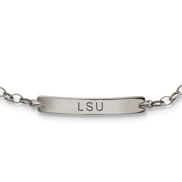 LSU Monica Rich Kosann Petite Poesy Bracelet in Silver Shot #2