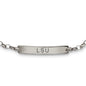 LSU Monica Rich Kosann Petite Poesy Bracelet in Silver Shot #2