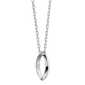 LSU Monica Rich Kosann Poesy Ring Necklace in Silver Shot #1