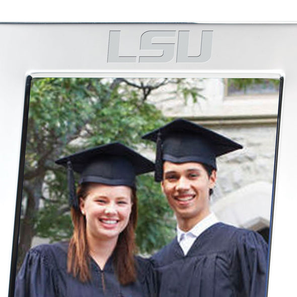 LSU Polished Pewter 5x7 Picture Frame Shot #2