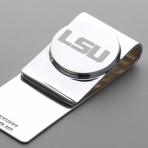 LSU Sterling Silver Money Clip Shot #2