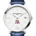LSU Women's Baume et Mercier 36.5mm Classima Watch with White Dial & Blue Leather Strap