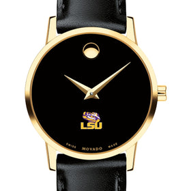 LSU Women's Movado Gold Museum Classic Leather Shot #1