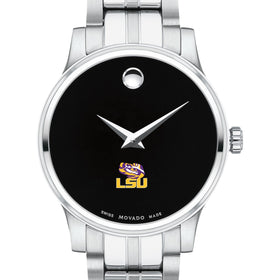 LSU Women's Movado Stainless Steel Watch with Black Dial Shot #1