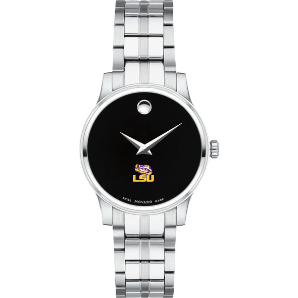 LSU Women's Movado Stainless Steel Watch with Black Dial Shot #2