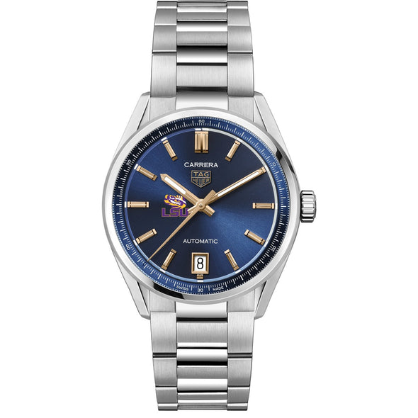 LSU Women's TAG Heuer Steel Carrera Automatic with Blue Dial Shot #2