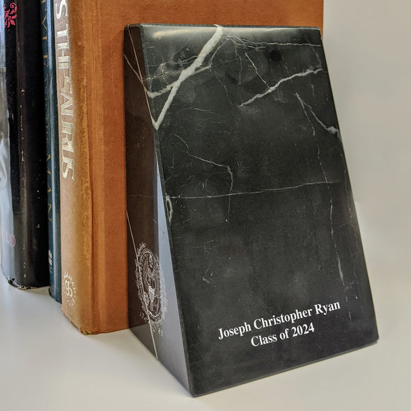 Marble Bookends Personalization