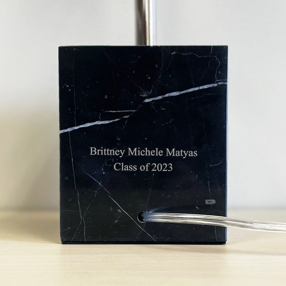Marble Lamp Base with personalizarion