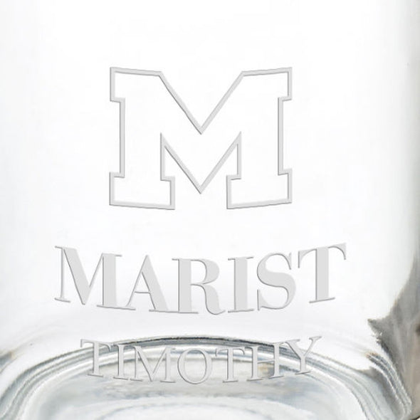 Marist College 13 oz Glass Coffee Mug Shot #3