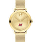 Marist College Women's Movado Bold Gold with Mesh Bracelet Shot #2