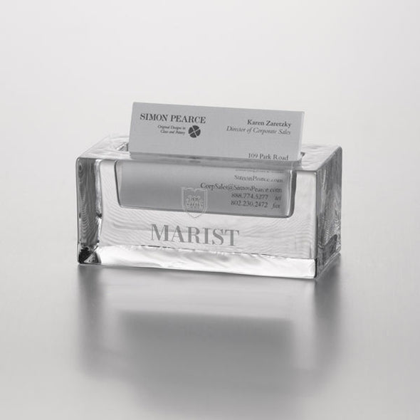 Marist Glass Business Cardholder by Simon Pearce Shot #1