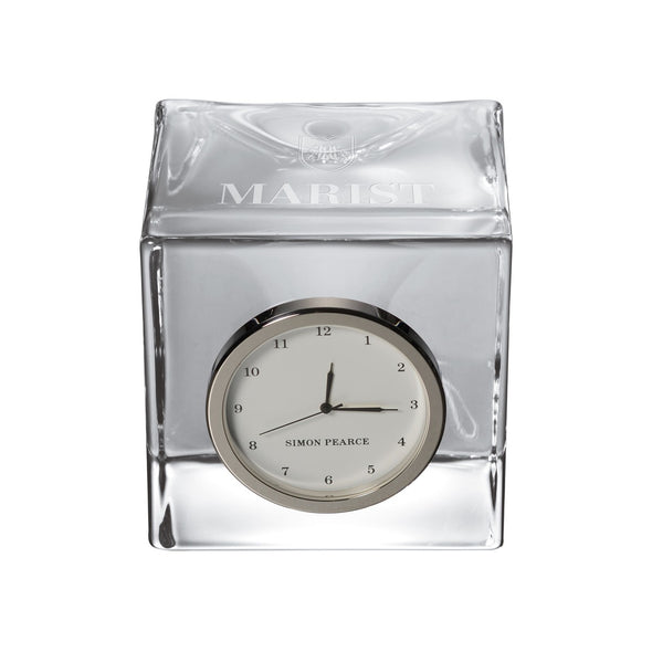 Marist Glass Desk Clock by Simon Pearce Shot #1