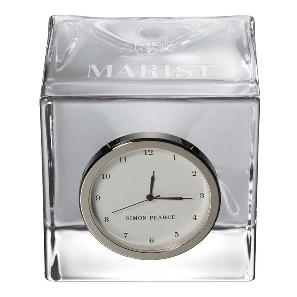 Marist Glass Desk Clock by Simon Pearce Shot #2