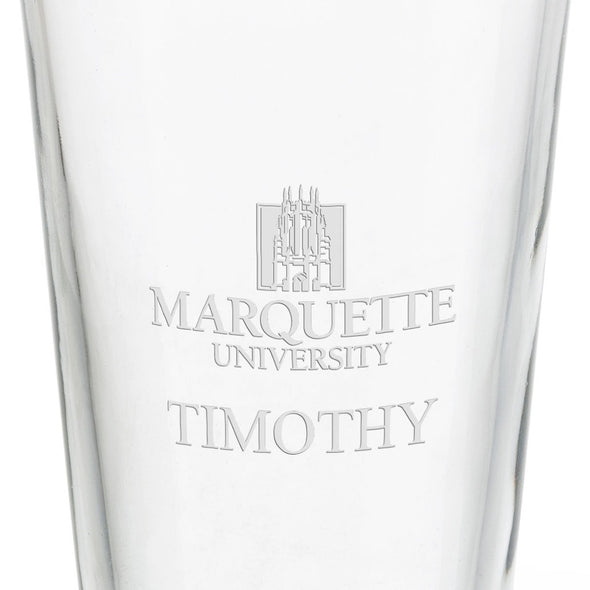 Marquette 16 oz Pint Glass- Set of 2 Shot #3