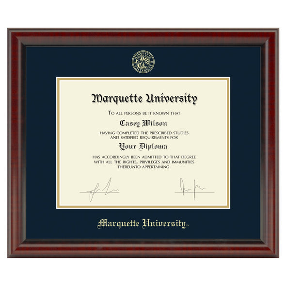 Marquette Diploma Frame, the Fidelitas Shot #1