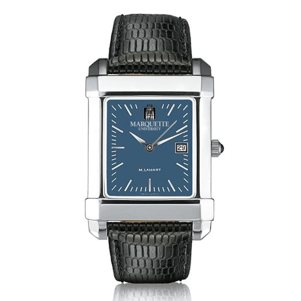Marquette Men's Blue Quad Watch with Leather Strap Shot #2