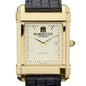 Marquette Men's Gold Quad with Leather Strap Shot #1