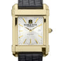 Marquette Men's Gold Watch with 2-Tone Dial & Leather Strap at M.LaHart & Co. Shot #1