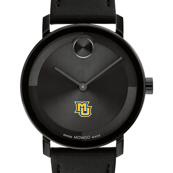 Marquette Men's Movado BOLD with Black Leather Strap Shot #1