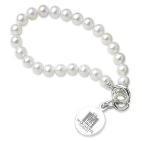 Marquette Pearl Bracelet with Sterling Silver Charm Shot #1