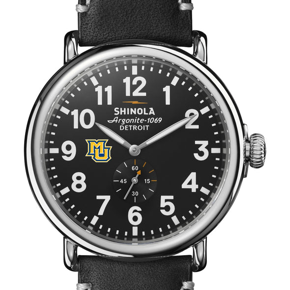 Marquette Shinola Watch, The Runwell 47 mm Black Dial Shot #1