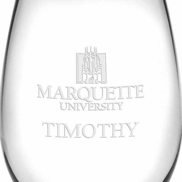 Marquette Stemless Wine Glasses Made in the USA - Set of 2 Shot #3