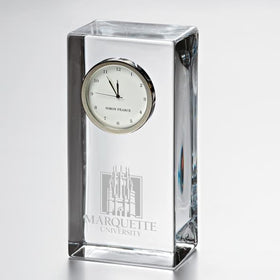 Marquette Tall Glass Desk Clock by Simon Pearce Shot #1