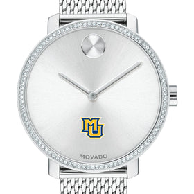 Marquette Women's Movado Bold with Crystal Bezel & Mesh Bracelet Shot #1