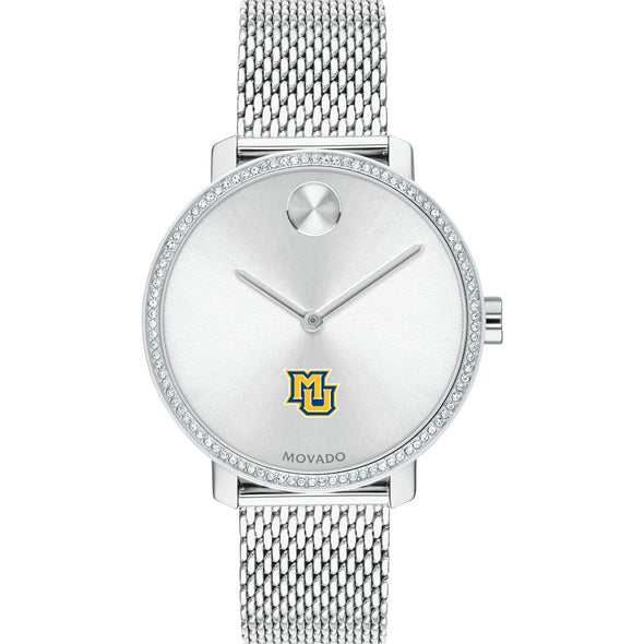 Marquette Women's Movado Bold with Crystal Bezel & Mesh Bracelet Shot #2