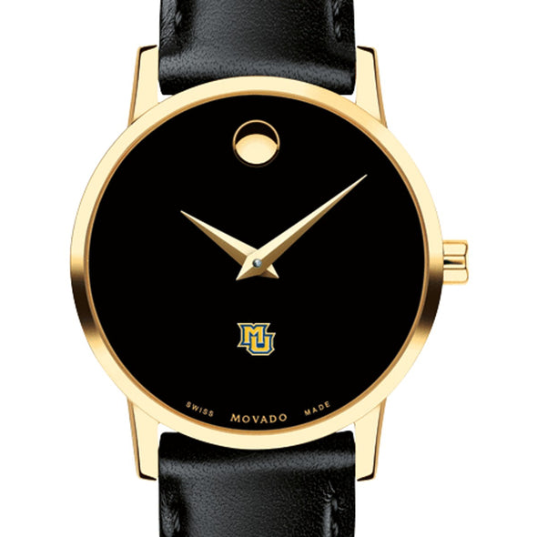 Marquette Women&#39;s Movado Gold Museum Classic Leather Shot #1
