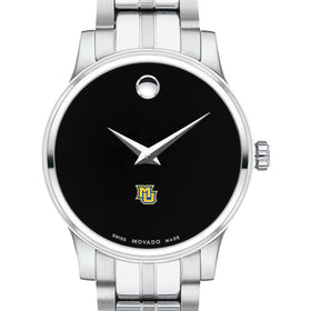 Marquette Women's Movado Stainless Steel Watch with Black Dial Shot #1