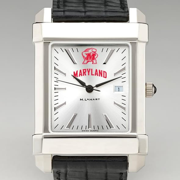 Maryland Men&#39;s Collegiate Watch with Leather Strap Shot #1
