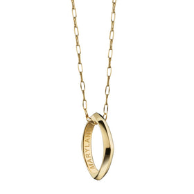 Maryland Monica Rich Kosann Poesy Ring Necklace in Gold Shot #1