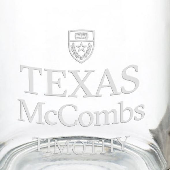 McCombs School of Business 13 oz Glass Coffee Mug Shot #3