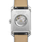 Men's Baume et Mercier 43X27mm Hampton Automatic Watch with Blue Dial & Blue Leather Strap Back Engraving