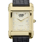 Men's Gold Quad Watch with Leather Strap Shot #1