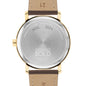 Men's Movado BOLD Gold with Chocolate Leather Strap Back with Personalization