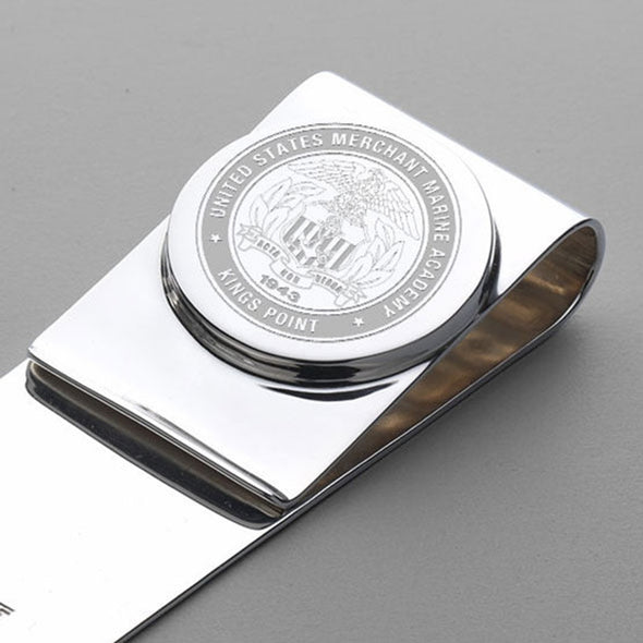 Merchant Marine Academy Sterling Silver Money Clip Shot #2