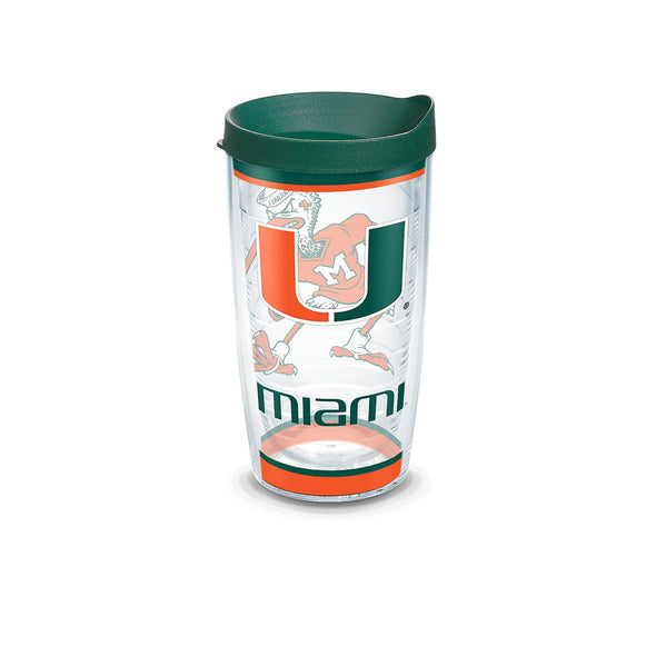 Miami Hurricanes 16 oz. Tervis Tumblers - Set of 4 Shot #1