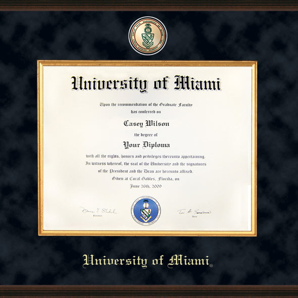 Miami Masters/Ph.D. Diploma Frame - Excelsior Shot #2