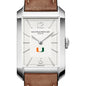 Miami Men's Baume et Mercier 43X27mm Hampton Watch with Silver Dial & Tan Leather Strap Shot #1