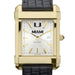 Miami Men's Gold Watch with 2-Tone Dial & Leather Strap at M.LaHart & Co.