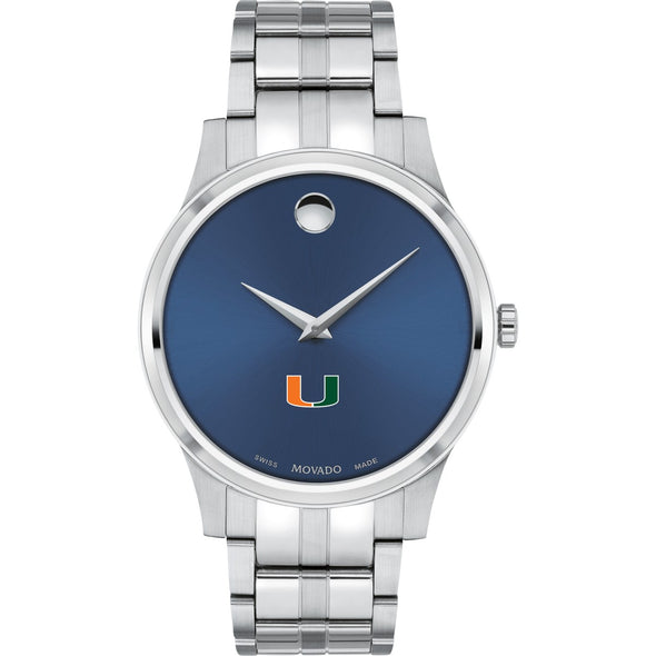 Miami Men's Movado Collection Stainless Steel Watch with Blue Dial Shot #2