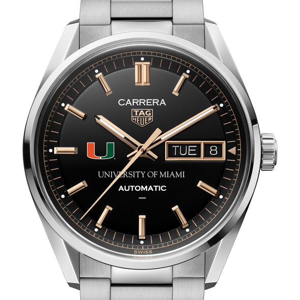 Miami Men's TAG Heuer Carrera Day-Date with Black Dial Shot #1