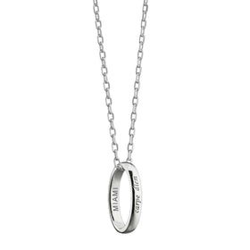 Miami Monica Rich Kosann "Carpe Diem" Poesy Ring Necklace in Silver Shot #1