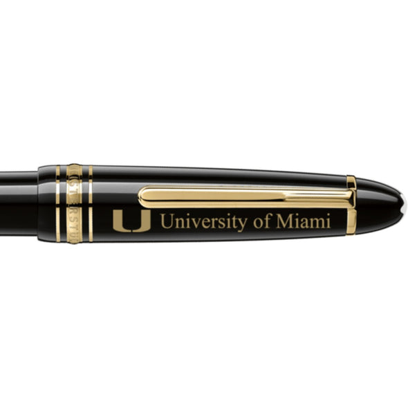 Miami Montblanc Meisterstück Midsize Ballpoint Pen in Gold Shot #2