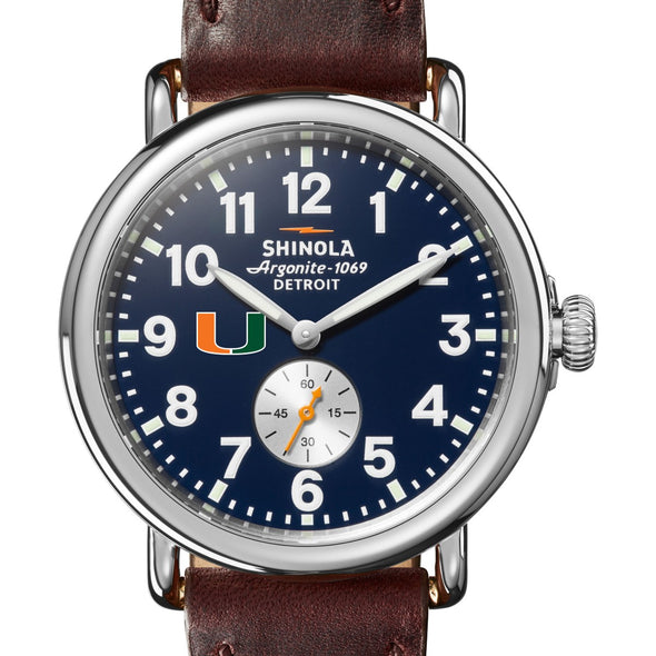 Miami Shinola Watch, The Runwell 41 mm Midnight Blue Dial Shot #1