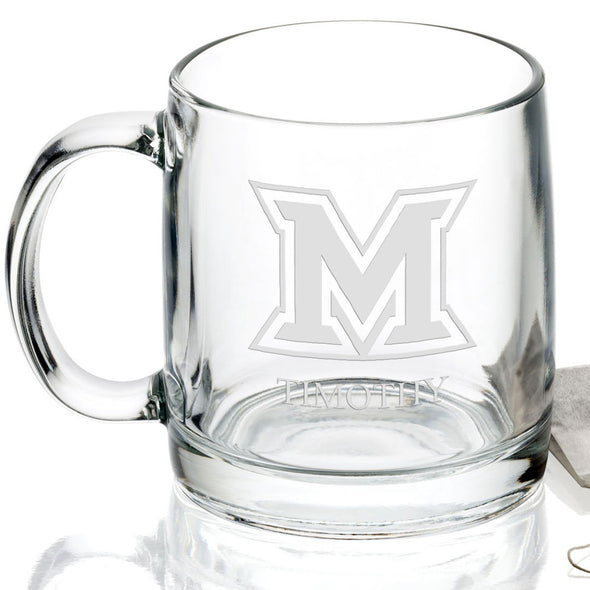 Miami University 13 oz Glass Coffee Mug Shot #2