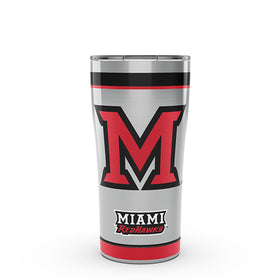 Miami University 20 oz. Stainless Steel Tervis Tumblers with Hammer Lids - Set of 2 Shot #1