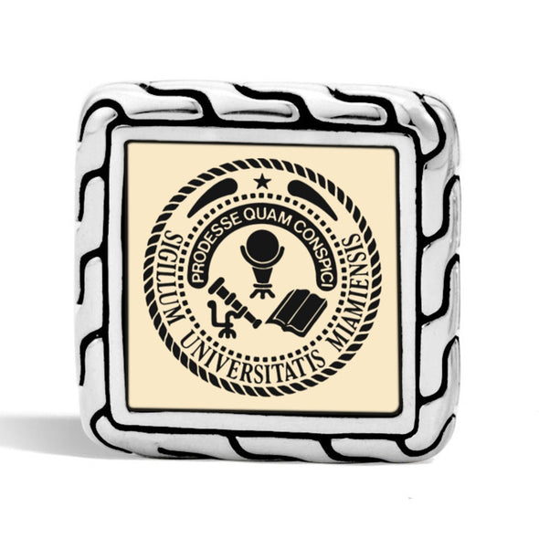 Miami University Cufflinks by John Hardy with 18K Gold Shot #3